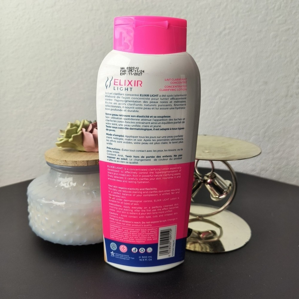 ELIXIR LIGHT GLUTATHION CLARIFYING BODY LOTION 500ml SPF45