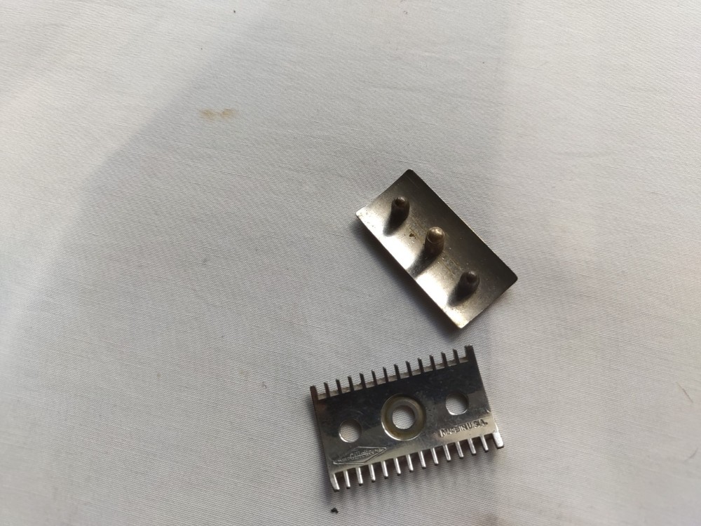 Parts Only Gillette Old Type Open Comb DE Safety Razor Silver Tone