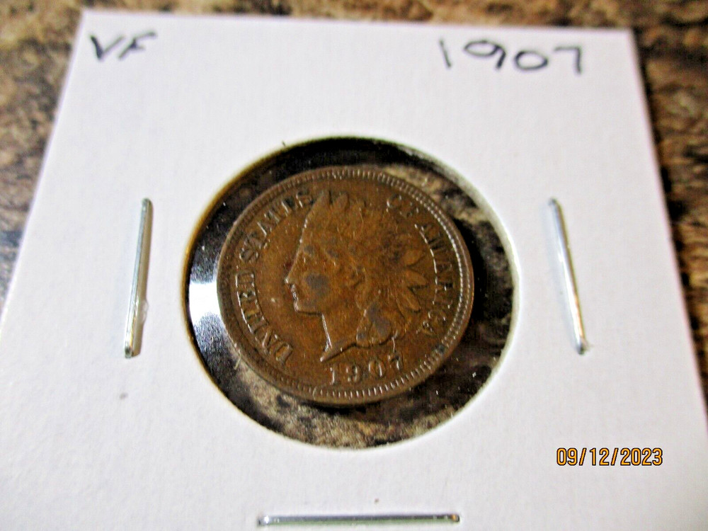 1907 INDIAN CENT VF    69