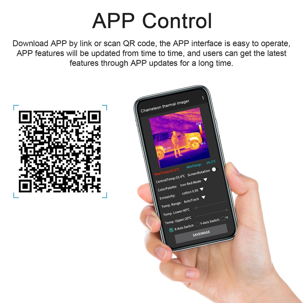 USB Type-C Thermal Imaging Camera For Android Mobile Phone Enhanced Features US