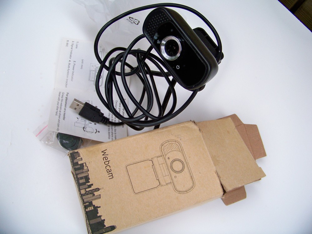 PC Computer Web Camera with Microphone, Laptop Desktop Full HD Camera 1080p USB