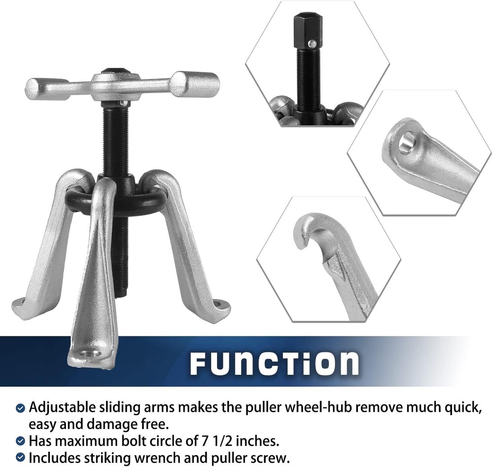 7394 Universal Hub Puller Wheel Hub Removal Tool Replace OTC 7394