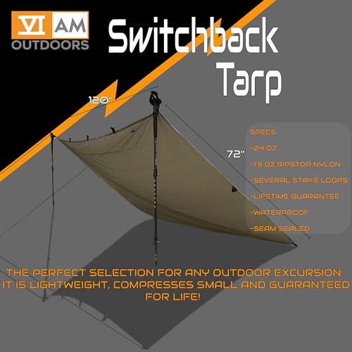 | Switchback Ultralight Waterproof Tarp | 1.9oz | Tan Switchback Tan