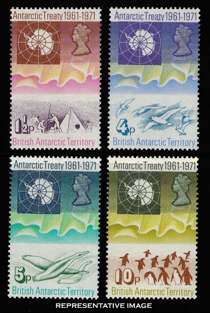 British Antarctic Territory Scott 39-42 Mint never hinged.