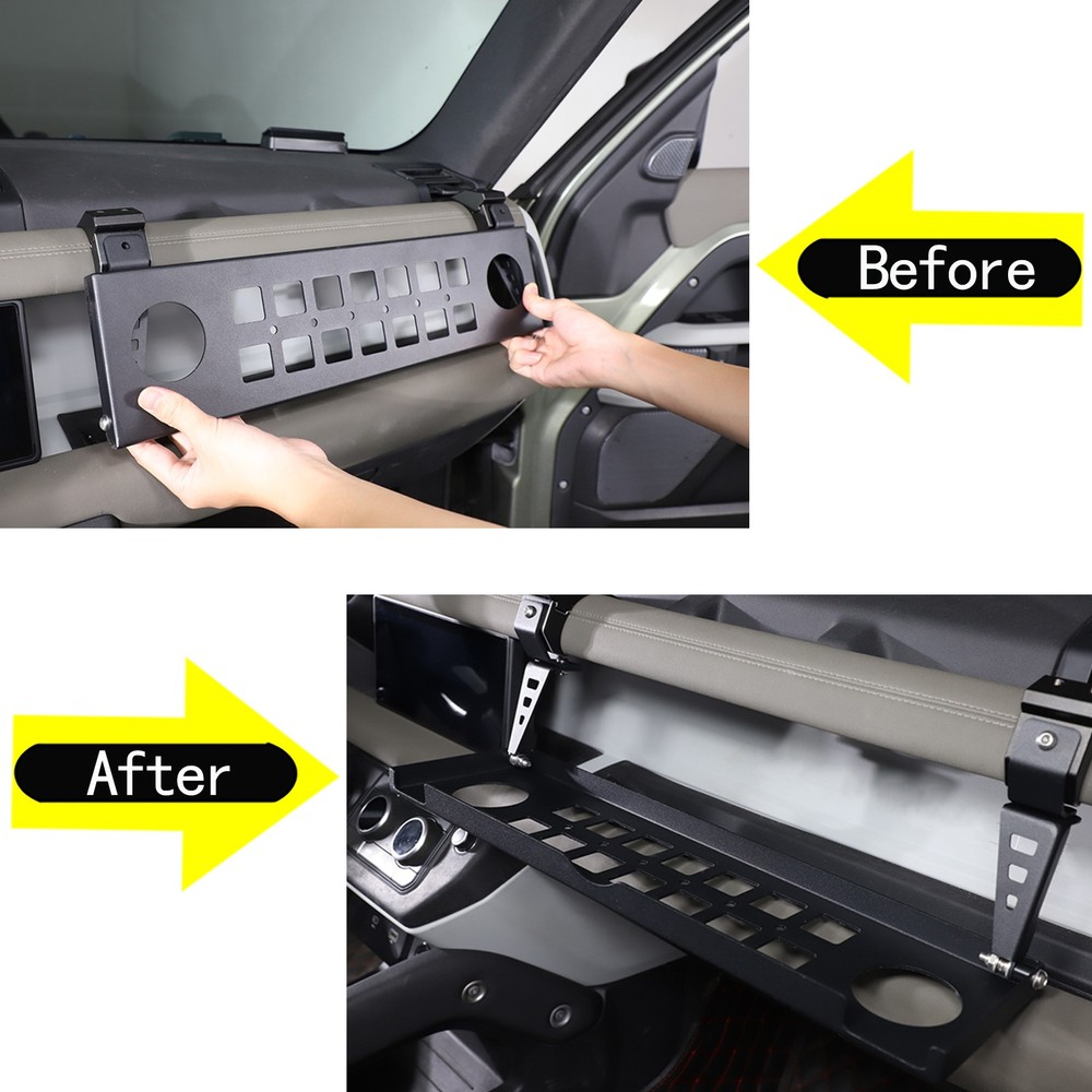 Passenger Side Multi-Function Storage Rack Alloy For Land Rover Defender 2020-26