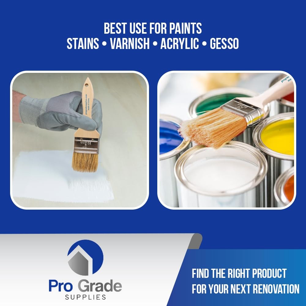 Chip Paint Brush Set Assorted Sizes Bulk 24 Pack