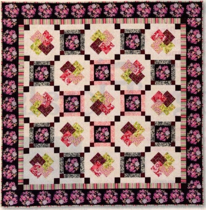 Vintage Florals Quilt Pattern Pieced NR