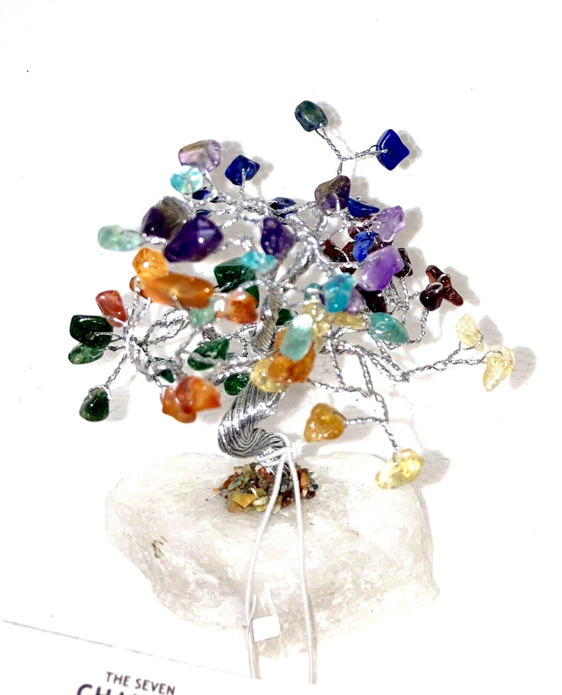 CHAKRA Gemstone Crystal Tree Stone Natural Gemstone Tree