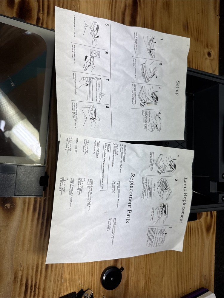 🌟3M 2000 AG 🌟Compact Portable Overhead Projector