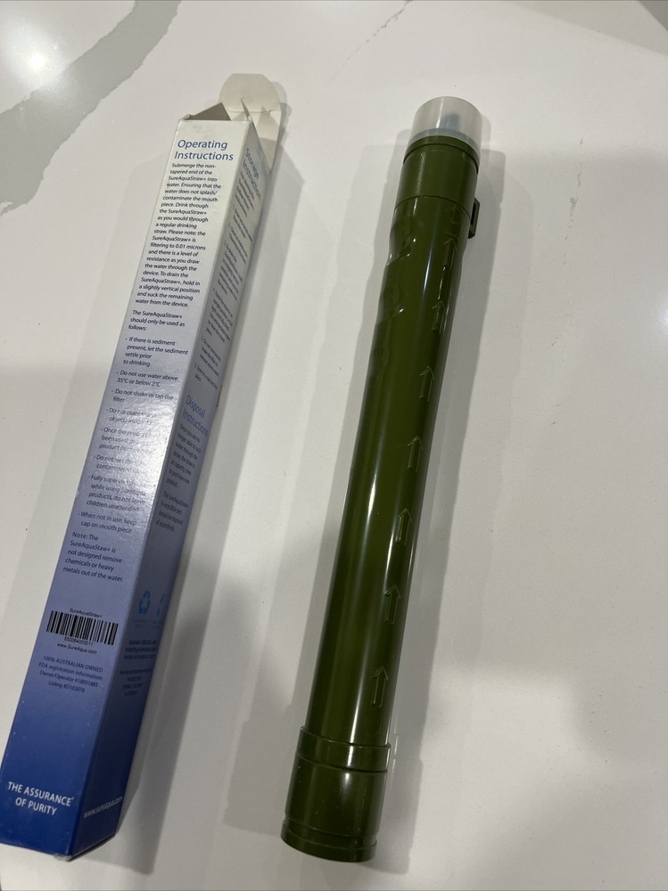 Sureaqua Personal Portable Water Filter Military Grade
