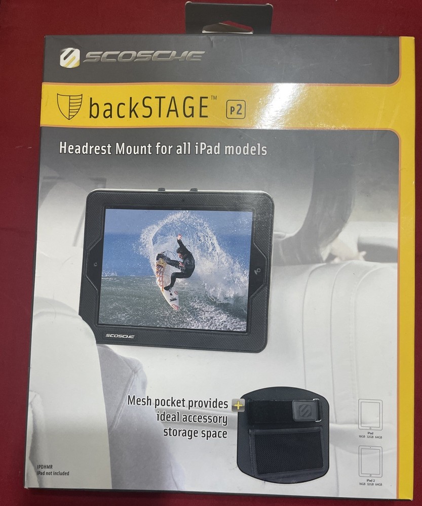 Scorched Backstage Headrest Mount For All iPad Models