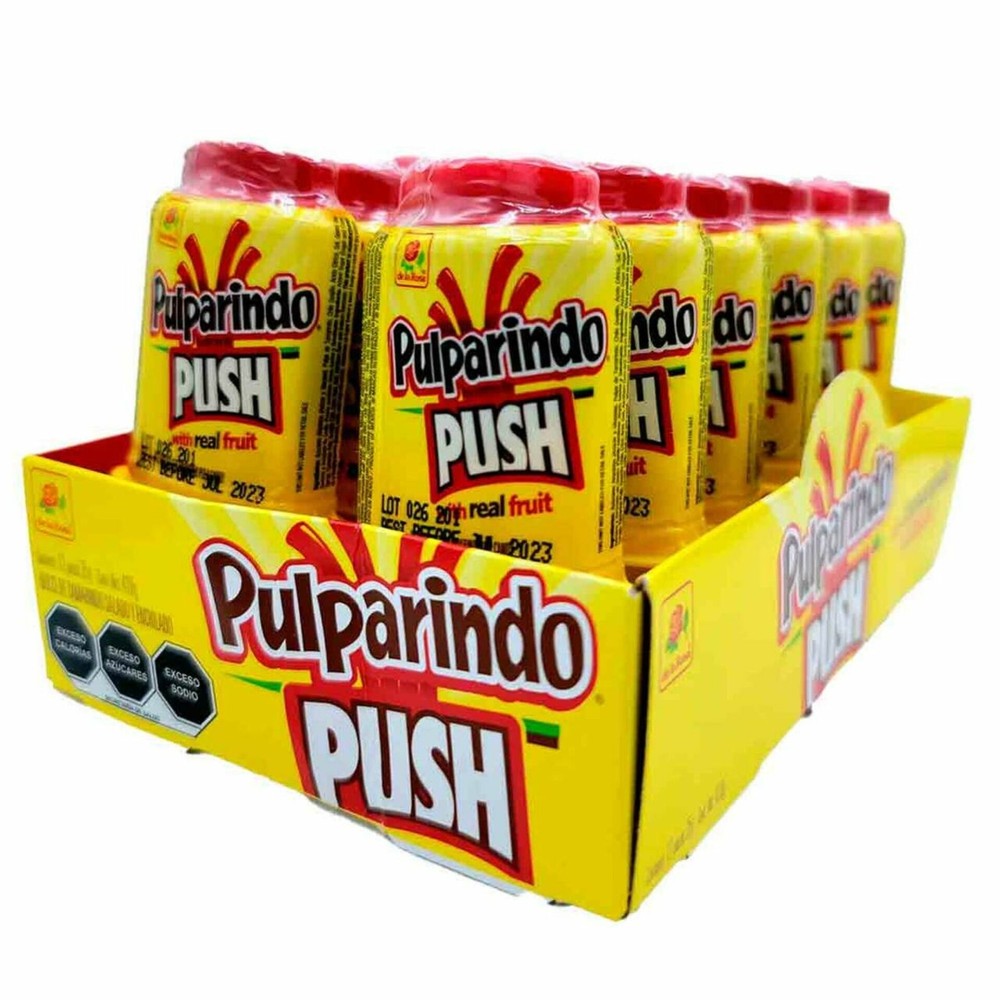 Pulparindo Push Tamarindo Candy ( 12 Count )