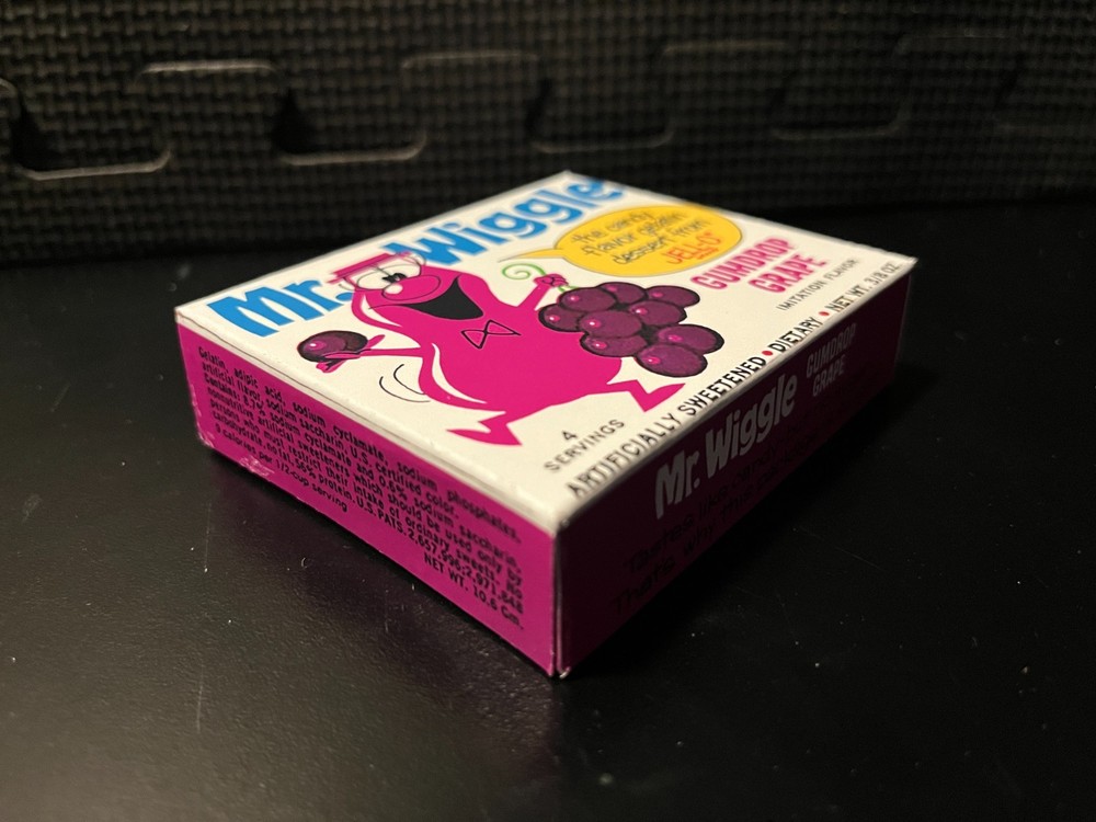 Mr Wiggle jello (Gumdrop Grape) - Empty custom design display box