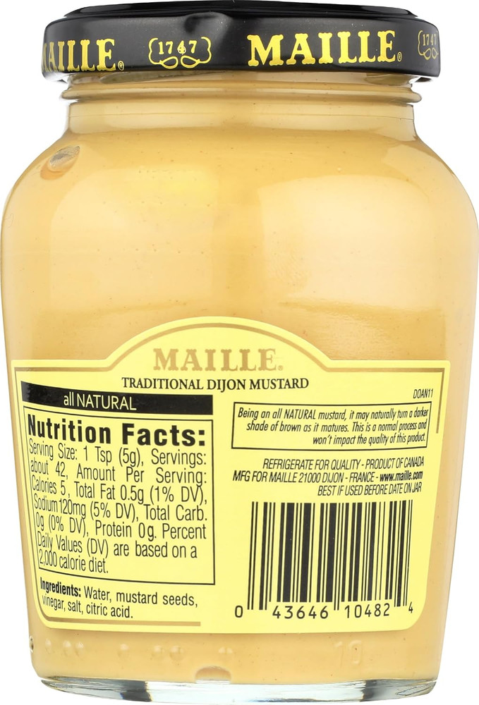 Natural Dijon Mustard, 7.5 OZ