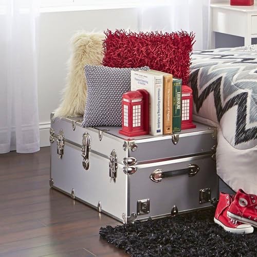 Large Armor Camp Trunk with Removeable Wheels 32" With Removable Wheels Slate