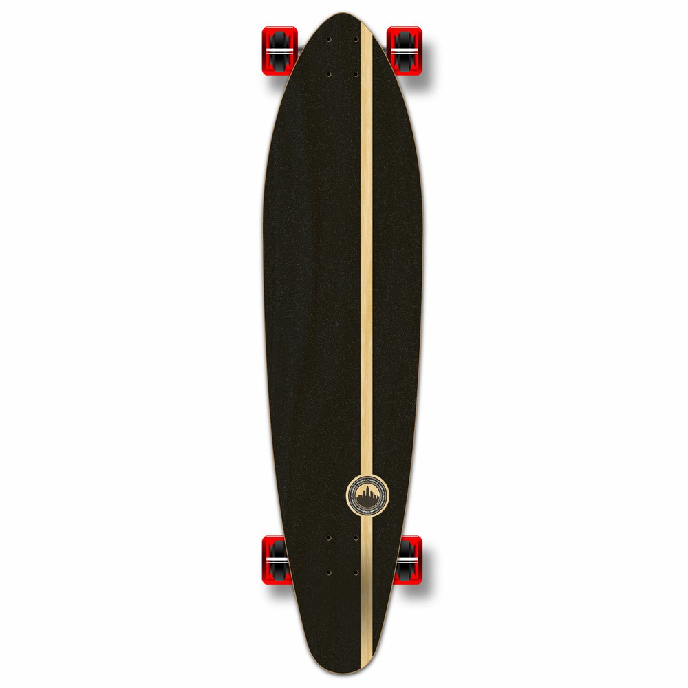Yocaher Kicktail Blank Longboard Complete - Natural