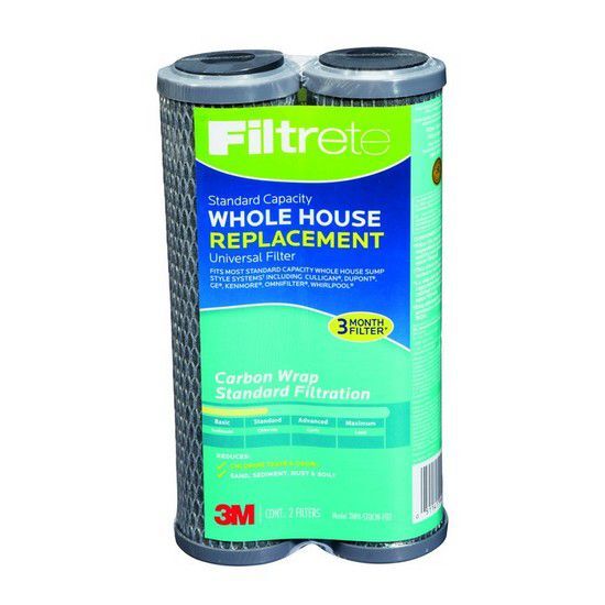 3M Filtrete 3WH-STDCW-F02 5 Micron Standard Capacity Water Filter (2 Pack)