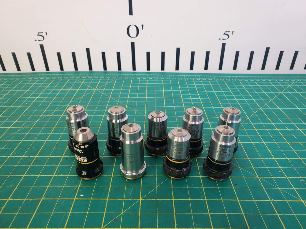 Zeiss Group of 9 Microscope Objectives