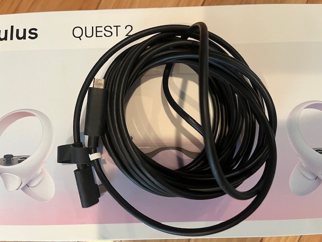 Oculus/Meta Link Cable (PC VR) USB 3 TYPE C CABLE FOR QUEST (5 M) OFFICIAL CABLE