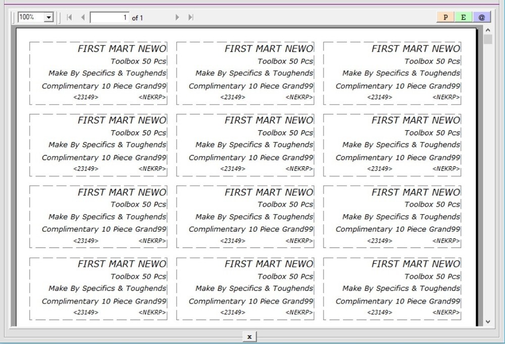 Inventory Item Label Maker Software - Tag Marker NTUF