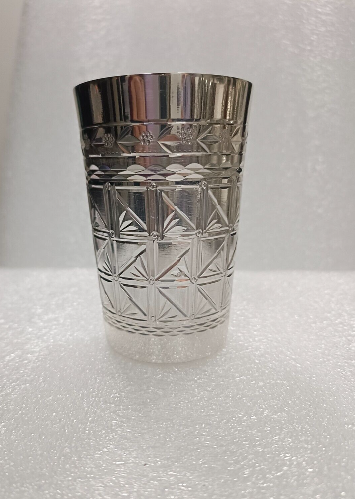 Brass with pure silver plating Kiddush Cup Wine Glass