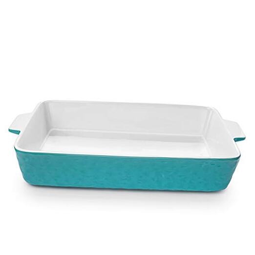Baking Dishes,  Rectangular Bakeware Set Ceramic Baking Pan Lasagna Aquamarine