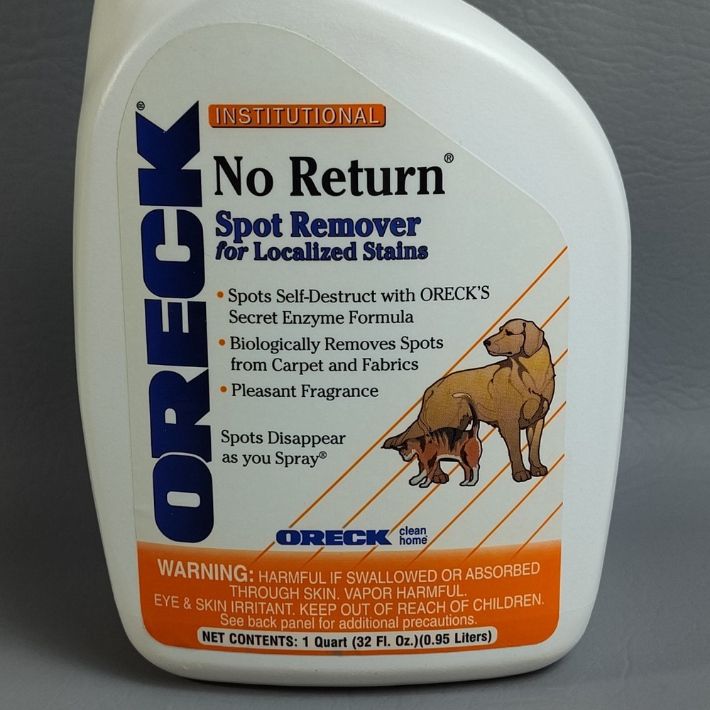 Oreck No Return Spot Remover For Localized Stains 85% Full Discontinued 32 oz.