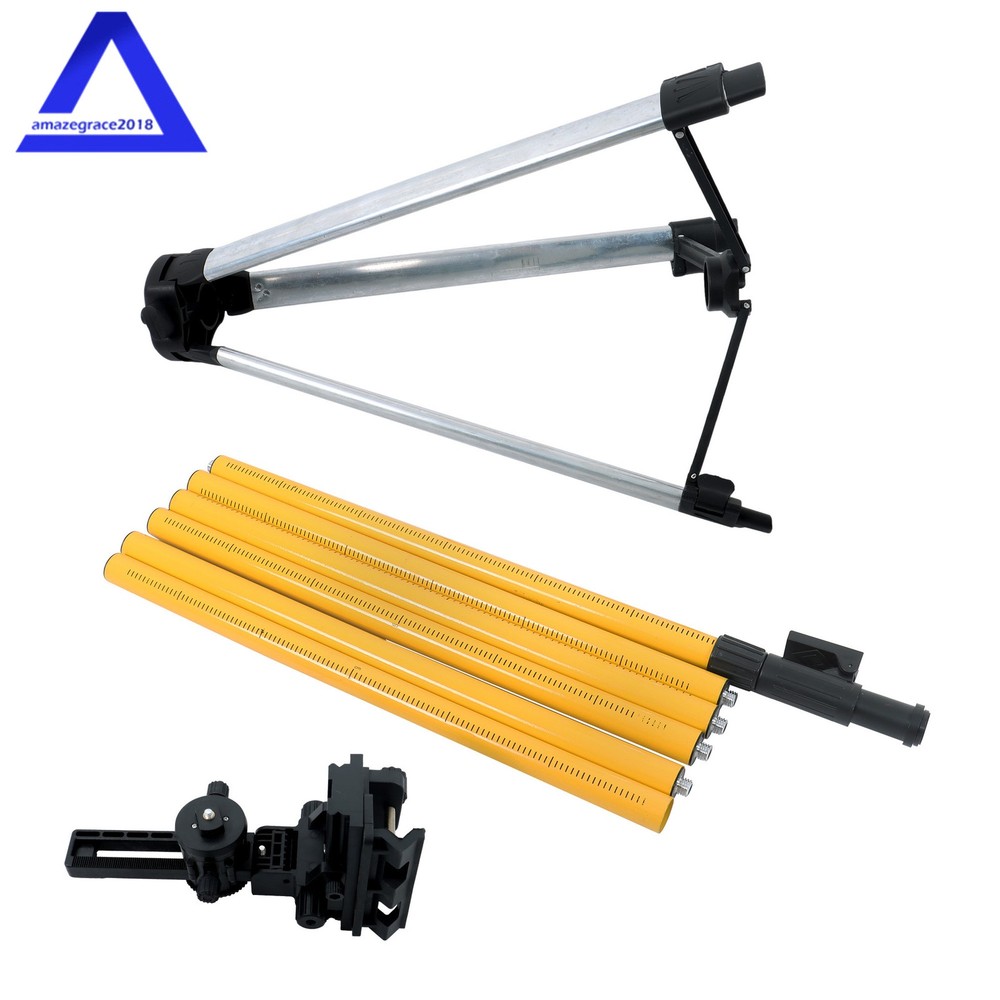 Height Laser Level Pole Mount Telescopic Pole for Laser Level Max 4.2M/13.8FT