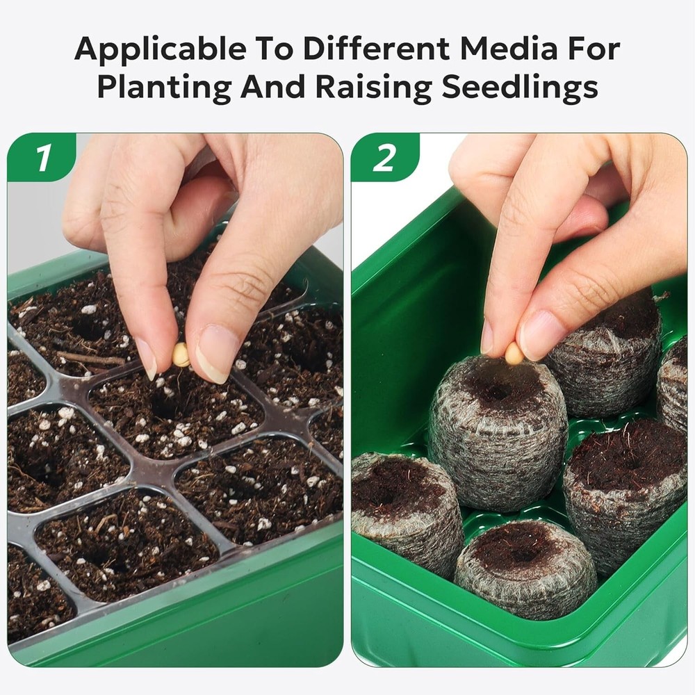 Germination Solution - 10-Pack Seed Starter Kit for Indoor/Outdoor Gardening
