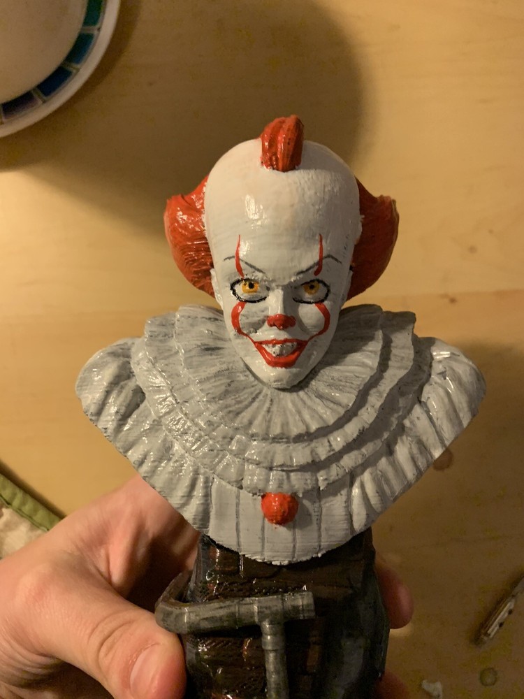 Pennywise Hand Painted 3D Print