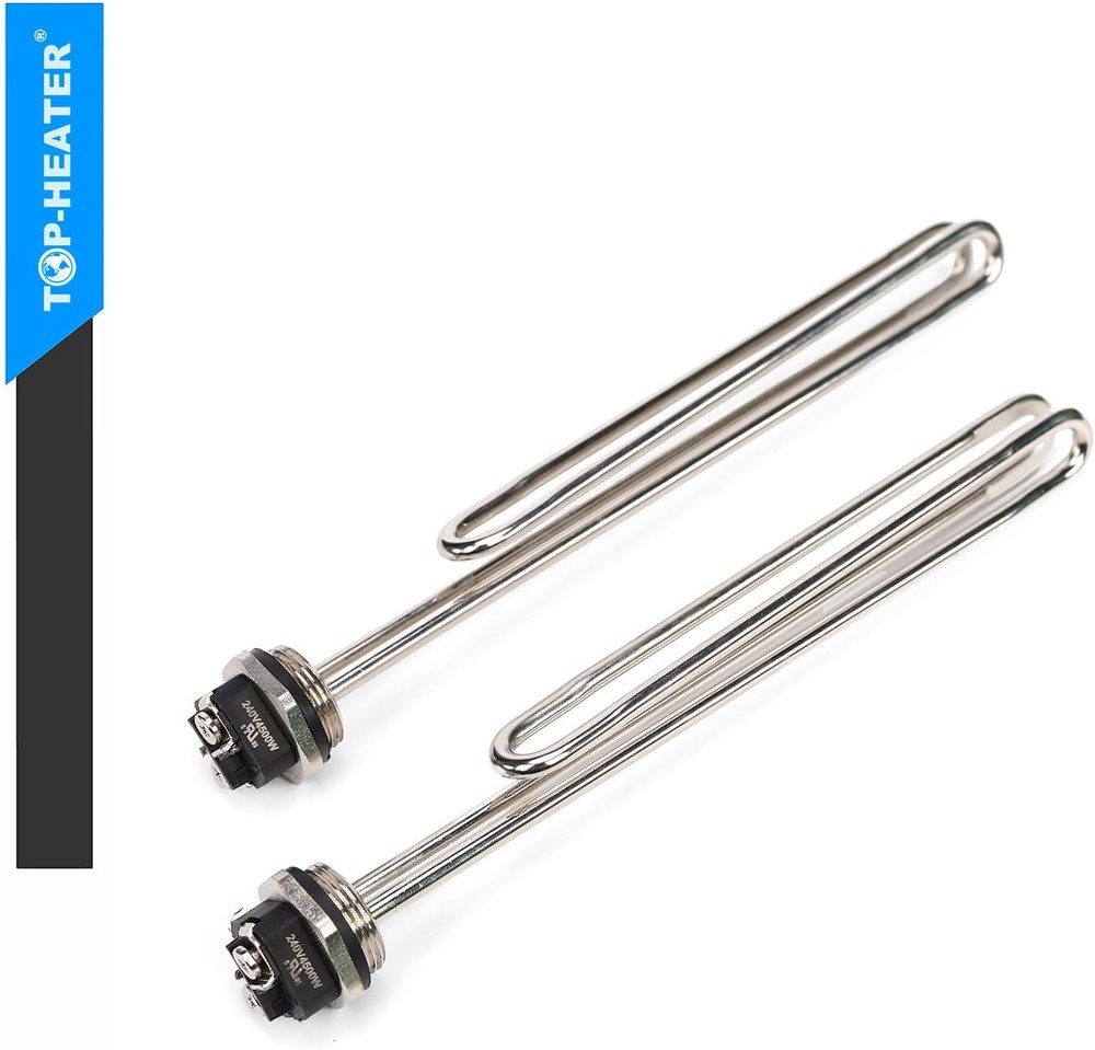 Water Heater Element 4500W,Screw-in,Foldback Type 02582 Silver