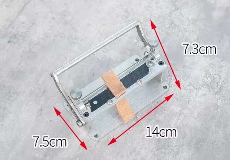 Handmade leather thinning machine, soft & hard leather belt scraping machine