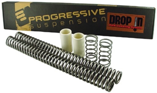 Progressive Front Fork Lowering Spring Kit For 91-05 Harley Dyna FXD 36551