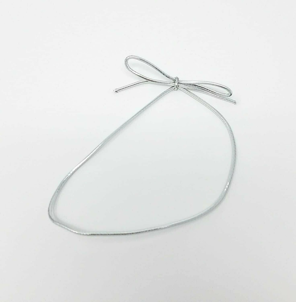 Stretch Loops - 8" Silver - Pack of 50