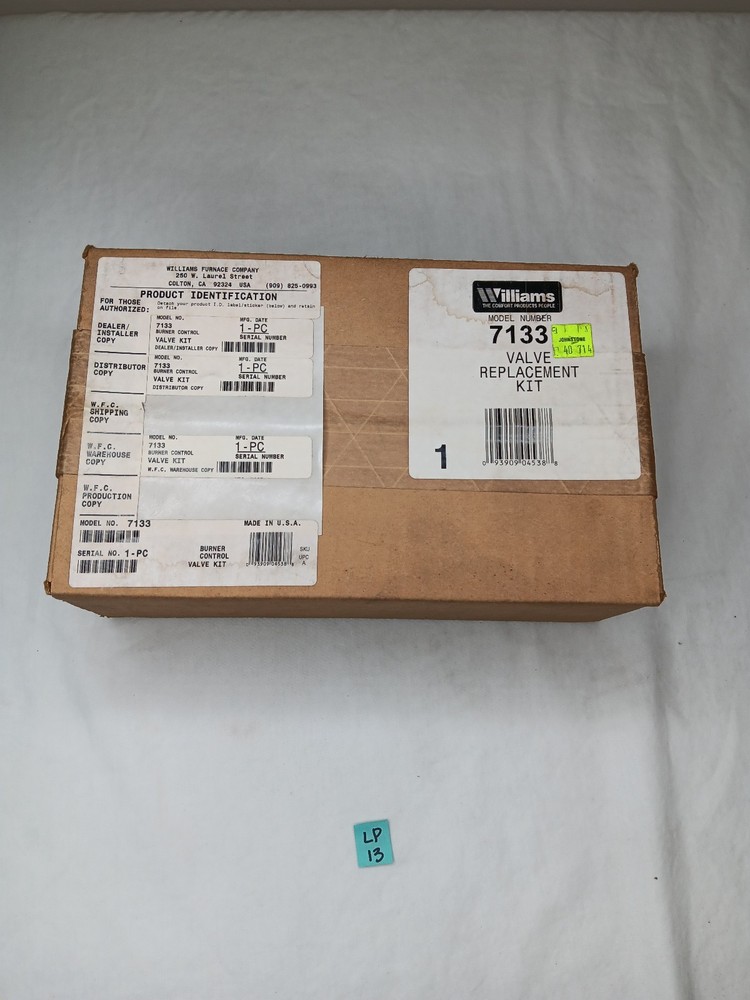 Williams 7133 Valve Replacement Kit