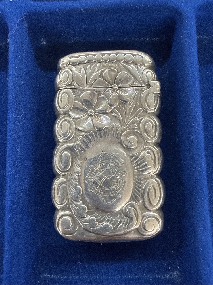 Antique Sterling Silver match safe