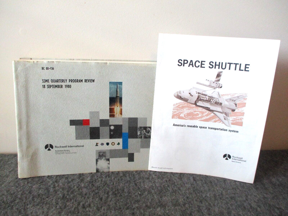 NASA/ROCKETDYNE SPACE SHUTTLE SSME 1980 ENGINE DEVELOPMENT REVIEW+BOOKLET