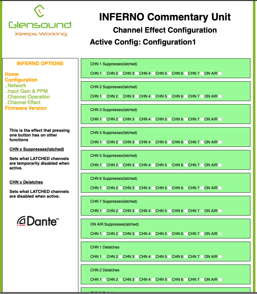 Glensound Inferno Commentator’s Console with Dante Connectivity