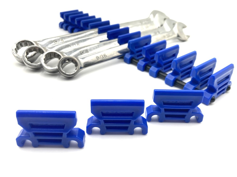 - Professional 42 Wrench Organizer Set - Blue
