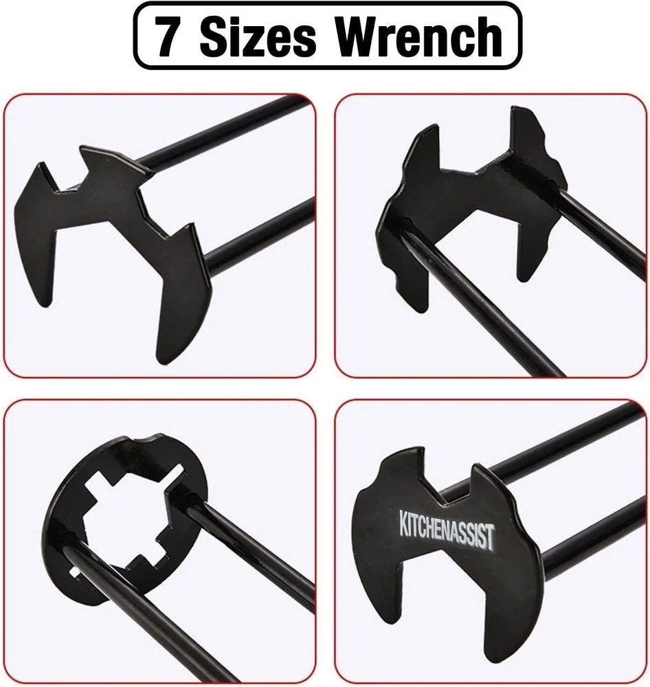 2-Pack Multifunctional Sink Wrench Basin & Faucet Tool