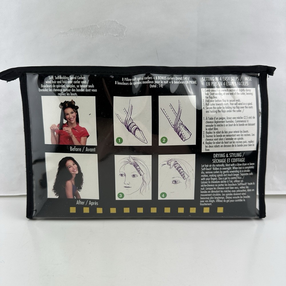 Hot Tools Soft Touch Rollers Self-Holding Spiral Curlers 14 Count HT23
