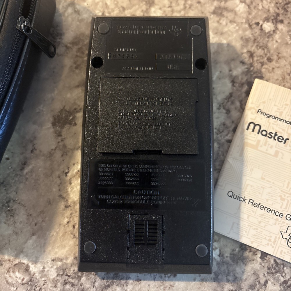 Texas Instruments TI Programmable 59 Calculator W/Master Module No Battery Pack