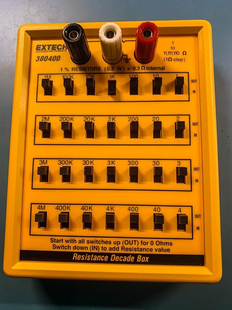 Resistor Decade Box for Automotive Circuit Testing Radio Checking Sensor Gauge