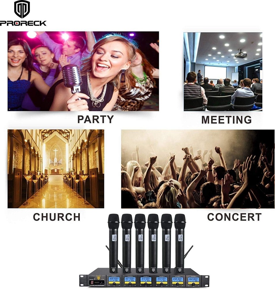 RK MX66 6-Channel UHF Wireless Mic System