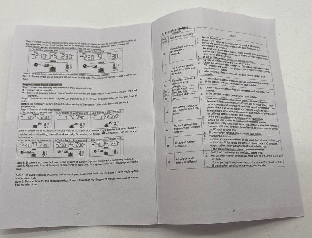 Parallel Kit Solar Accessory With Cables New