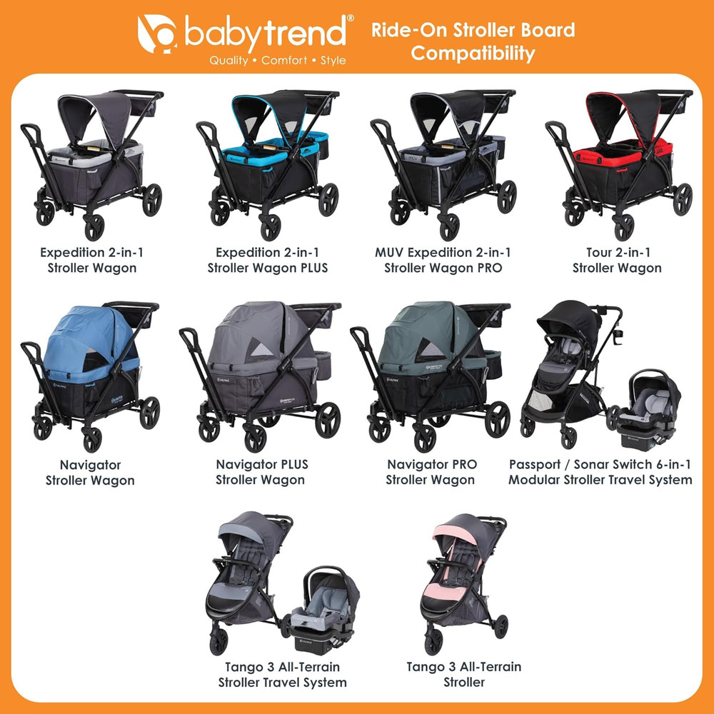 Ride-On Stroller Board for Expedition, Navigator Stroller Wagons ONLY