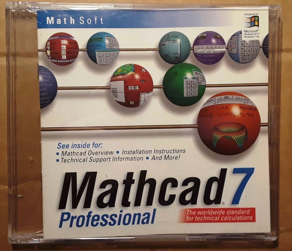 MathSoft Mathcad 7 Professional install CD