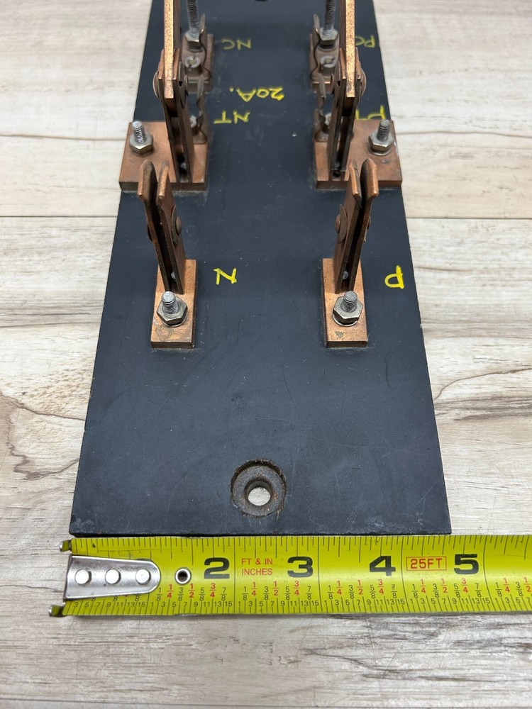 Vtg BARKELEW 20A Solid Copper Connectors Pull Out Lectrical Cylinder Fuse Panel
