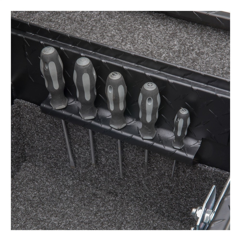 UWS EC11023 Matte Black 63" Secure Lock Angled Tool Box, Low Profile (HD Pack)