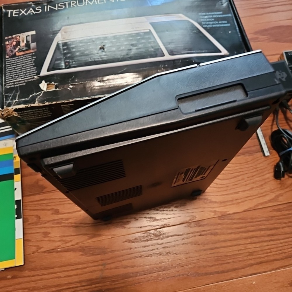 Texas Instruments Ti-99/4a Home Computer Console In Box With Cords Books